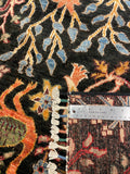 27816-Chobi Ziegler Handmade/Hand-knotted Afghan Rug/Carpet Tribal/Nomadic Authentic/ Size: 9'7" x 6'8" / 292cm x 203cm