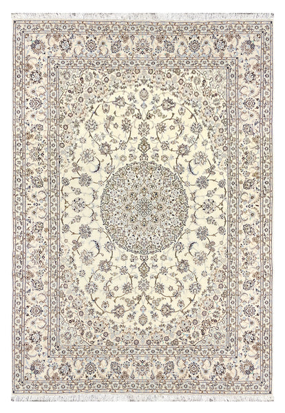 27477-Nain Hand-Knotted/Handmade  Persian Rug/Carpet Traditional Authentic/ Size: 11'9" x 8'2"/358cm x 147cm