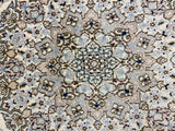 27477-Nain Hand-Knotted/Handmade  Persian Rug/Carpet Traditional Authentic/ Size: 11'9" x 8'2"/358cm x 147cm