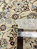 27477-Nain Hand-Knotted/Handmade  Persian Rug/Carpet Traditional Authentic/ Size: 11'9" x 8'2"/358cm x 147cm