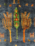 27813-Chobi Ziegler Handmade/Hand-knotted Afghan Rug/Carpet Tribal/Nomadic Authentic/ Size: 9'7" x 6'8" / 292cm x 203cm