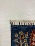 27813-Chobi Ziegler Handmade/Hand-knotted Afghan Rug/Carpet Tribal/Nomadic Authentic/ Size: 9'7" x 6'8" / 292cm x 203cm