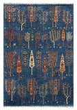 27812-Chobi Ziegler Handmade/Hand-knotted Afghan Rug/Carpet Tribal/Nomadic Authentic/ Size: 9'8" x 6'7" / 295cm x 201cm
