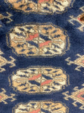 27626-Bokhara Hand-Knotted/Handmade Pakistani Rug/Carpet Tribal/Nomadic Authentic/ Size: 12'1" x 9'1"/368cm ×277cm