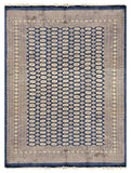 27626-Bokhara Hand-Knotted/Handmade Pakistani Rug/Carpet Tribal/Nomadic Authentic/ Size: 12'1" x 9'1"/368cm ×277cm
