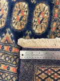 27626-Bokhara Hand-Knotted/Handmade Pakistani Rug/Carpet Tribal/Nomadic Authentic/ Size: 12'1" x 9'1"/368cm ×277cm