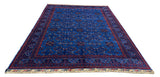 27835-Chobi Ziegler Handmade/Hand-knotted Afghan Rug/Carpet Tribal/Nomadic Authentic/ Size: 9'7" x 6'6" / 292cm x 198cm