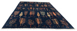 27669- Royal Chobi Ziegler Afghan Hand-Knotted Contemporary/Traditional/Size: 13'2" x 10'1"/401cmx 307cm