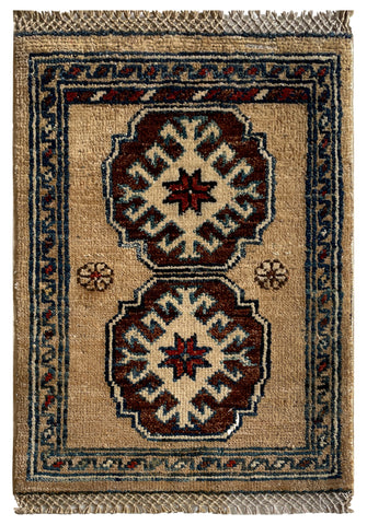 26669 -  Hand-knotted Contemporary Chobi Ziegler /Modern Carpet/Rug / Size: 2'0" x1'3"