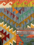 27746 - Kelim Hand-Woven/Flat-Weaved/Afghan Kelim/Carpet Modren/Nomadic Authentic/Size:  4'2" x 2'6"/127cm ×76cm