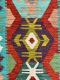 27743 - Kelim Hand-Woven/Flat-Weaved/Afghan Kelim/Carpet Modren/Nomadic Authentic/Size: 4'0" x 2'6"/122cm ×76cm
