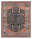 27654- Royal Heriz Hand-Knotted/Handmade Afghan Rug/Carpet Traditional/Authentic/Size:  9'8" x 8'0"/295cmx 244cm