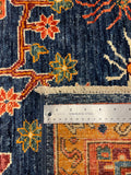 27656- Royal Heriz Hand-Knotted/Handmade Afghan Rug/Carpet Traditional/Authentic/Size:  9'0" x 6'1"/274cmx 183cm