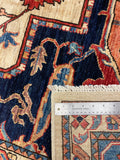 27776- Royal Heriz Hand-Knotted/Handmade Afghan Rug/Carpet Traditional/Authentic/Size:  11'9" x 8'10"/358cmx 269cm