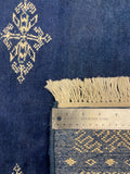27593-Bokhara Hand-Knotted/Handmade Pakistani Rug/Carpet Tribal/Nomadic Authentic/ Size: 7'5" x 6'6"/226 cm × 198 cm