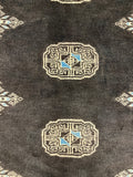 27589-Bokhara Hand-Knotted/Handmade Pakistani Rug/Carpet Tribal/Nomadic Authentic/ Size: 9'5" x 6'3"/287cm x 190cm