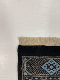 27589-Bokhara Hand-Knotted/Handmade Pakistani Rug/Carpet Tribal/Nomadic Authentic/ Size: 9'5" x 6'3"/287cm x 190cm