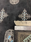 27589-Bokhara Hand-Knotted/Handmade Pakistani Rug/Carpet Tribal/Nomadic Authentic/ Size: 9'5" x 6'3"/287cm x 190cm