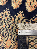 27633-Bokhara Hand-Knotted/Handmade Pakistani Rug/Carpet Tribal/Nomadic Authentic/ Size: 10'3" x 8'2"/312cm ×249cm