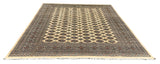 27634-Bokhara Hand-Knotted/Handmade Pakistani Rug/Carpet Tribal/Nomadic Authentic/ Size: 9'2" x 8'1"/279cm ×246cm