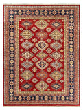 27582-Royal Kazak Hand-Knotted/Handmade Afghan Rug/Carpet Tribal/Nomadic Authentic/ Size: 11'10" x 9'1"/361cm x 277cm
