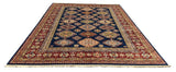 27581-Royal Kazak Hand-Knotted/Handmade Afghan Rug/Carpet Tribal/Nomadic Authentic/ Size: 11'9" x 9'0"/358cm x 274cm