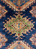 27581-Royal Kazak Hand-Knotted/Handmade Afghan Rug/Carpet Tribal/Nomadic Authentic/ Size: 11'9" x 9'0"/358cm x 274cm