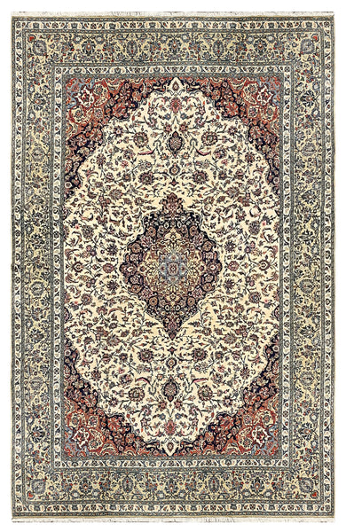 27404-Kashan Hand-Knotted/Handmade Persian Rug/Carpet Traditional/Authentic/Size:  12'3" x 8'1" /373cm x 246cm