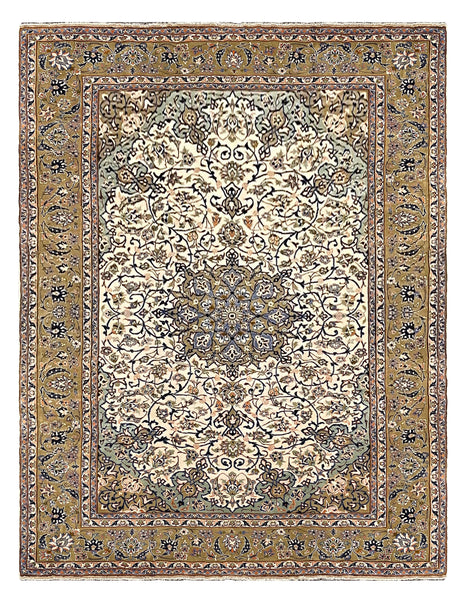 27406- Isfahan Persian Hand-Knotted Authentic/Traditional Carpet/Rug/ Size: 11'9" x 9'2"/358cm x 279cm