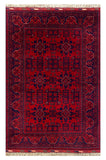 27831-Chobi Ziegler Handmade/Hand-knotted Afghan Rug/Carpet Tribal/Nomadic Authentic/ Size: 5'2" x 3'3" / 157cm x 99cm