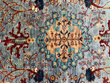 24890-Chobi Ziegler Hand-knotted/Handmade Afghan Rug/Carpet Traditional Authentic / Size: 6'8" x 5'3"