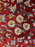 27945-Ghom Hand-knotted/Handmade Persian Rug/Carpet Traditional Authentic/ Size: 7'2" x 4'5"/219cm x 135cm