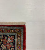 27945-Ghom Hand-knotted/Handmade Persian Rug/Carpet Traditional Authentic/ Size: 7'2" x 4'5"/219cm x 135cm