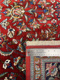 27945-Ghom Hand-knotted/Handmade Persian Rug/Carpet Traditional Authentic/ Size: 7'2" x 4'5"/219cm x 135cm