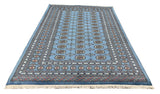 27595-Bokhara Hand-Knotted/Handmade Pakistani Rug/Carpet Tribal/Nomadic Authentic/ Size: 8'6" x 5'6"/259 cm × 168 cm