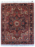 26136- Heriz Hand-Knotted/Handmade Persian Rug/Carpet Traditional/Authentic/Size: 6'7" x 4'10"