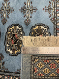 27595-Bokhara Hand-Knotted/Handmade Pakistani Rug/Carpet Tribal/Nomadic Authentic/ Size: 8'6" x 5'6"/259 cm × 168 cm