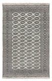 27612-Bokhara Hand-Knotted/Handmade Pakistani Rug/Carpet Tribal/Nomadic Authentic/ Size: 7'10" x 5'0"/239 cm × 152 cm