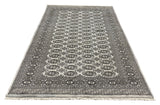 27612-Bokhara Hand-Knotted/Handmade Pakistani Rug/Carpet Tribal/Nomadic Authentic/ Size: 7'10" x 5'0"/239 cm × 152 cm