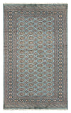 27614-Bokhara Hand-Knotted/Handmade Pakistani Rug/Carpet Tribal/Nomadic Authentic/ Size: 8'3" x 6'0"/251cm ×83cm