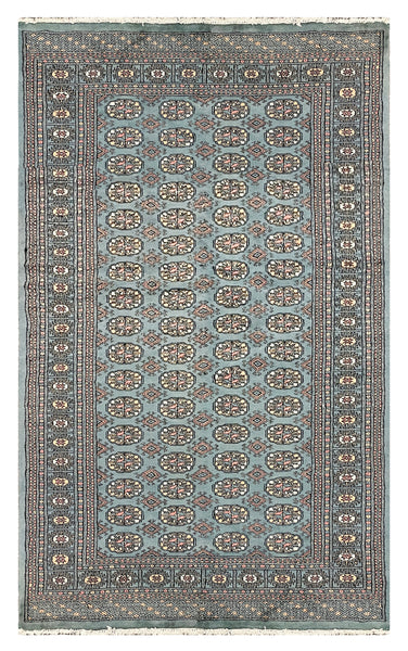 27614-Bokhara Hand-Knotted/Handmade Pakistani Rug/Carpet Tribal/Nomadic Authentic/ Size: 8'3" x 6'0"/251cm ×83cm
