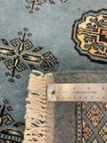 27587-Bokhara Hand-Knotted/Handmade Pakistani Rug/Carpet Tribal/Nomadic Authentic/ Size: 8'0" x 5'6"/244cm x 168cm