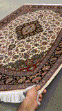 27948- Tabriz Persian Hand-knotted Carpet Authentic/Traditional Carpet/Rug/Size: 7'0" x 4'9"/213cm x 145cm