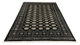 27591-Bokhara Hand-Knotted/Handmade Pakistani Rug/Carpet Tribal/Nomadic Authentic/ Size: 8'9" x 6'0"/267 cm × 183 cm