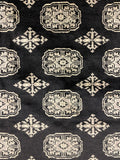 27591-Bokhara Hand-Knotted/Handmade Pakistani Rug/Carpet Tribal/Nomadic Authentic/ Size: 8'9" x 6'0"/267 cm × 183 cm