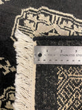 27591-Bokhara Hand-Knotted/Handmade Pakistani Rug/Carpet Tribal/Nomadic Authentic/ Size: 8'9" x 6'0"/267 cm × 183 cm