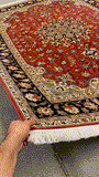 27947- Tabriz Persian Hand-knotted Carpet Authentic/Traditional Carpet/Rug/Size: 7'0" x 5'1"/213cm x 155cm