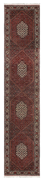 27946-Bidjar Hand-Knotted/Handmade Persian Rug/Carpet Traditional/ Authentic/ Size: 13'3"x 2'5"/404cm x 74cm