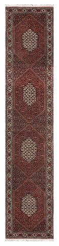 27946-Bidjar Hand-Knotted/Handmade Persian Rug/Carpet Traditional/ Authentic/ Size: 13'3"x 2'5"/404cm x 74cm