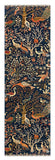 27826-Chobi Ziegler Handmade/Hand-knotted Afghan Rug/Carpet Tribal/Nomadic Authentic/ Size: 9'7" x 2'8" / 292cm x 81cm